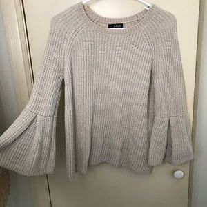 Trumpet sleeve sweater